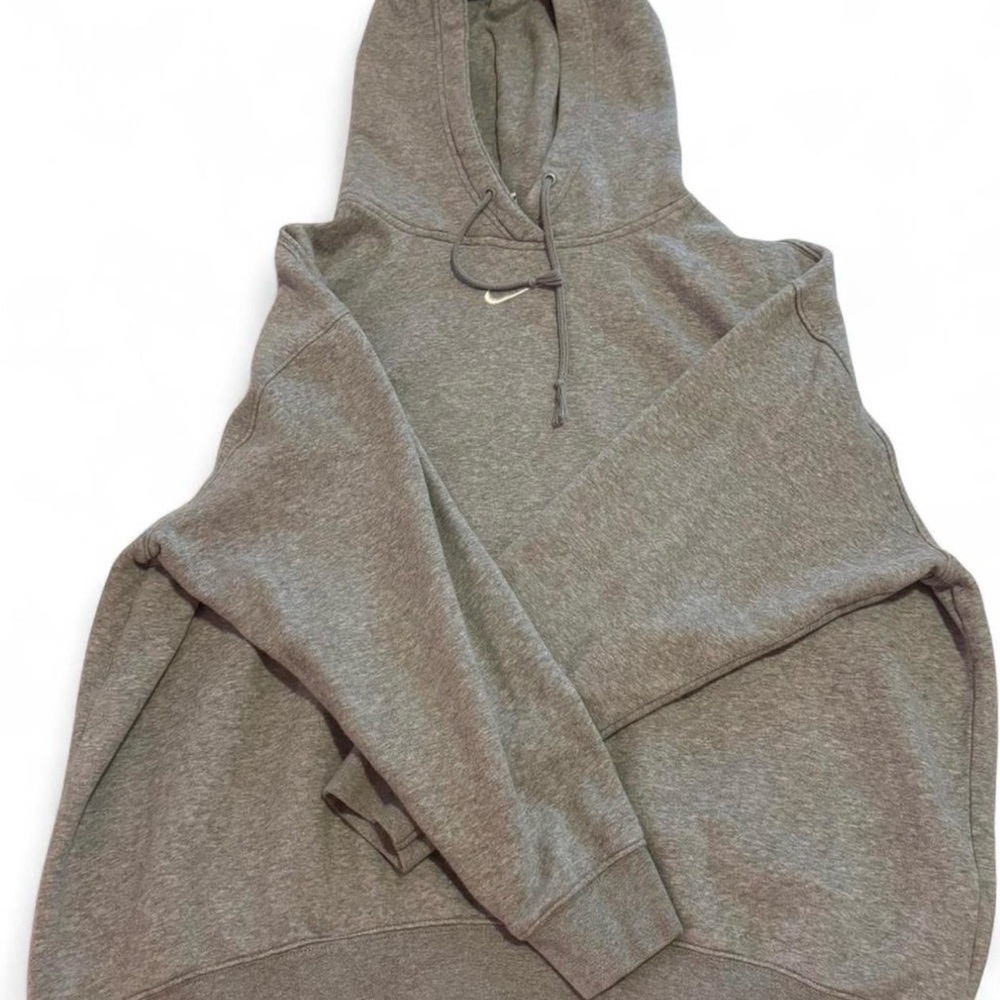 Nike Gray Hooded Pullover Sweatshirt